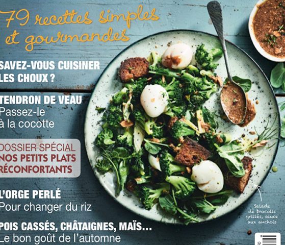 Couverture magazine Saveurs, octobre 2016