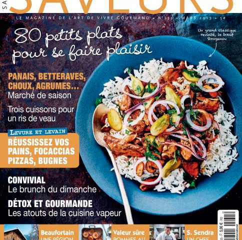 Couverture de Saveurs n°235, février 2017