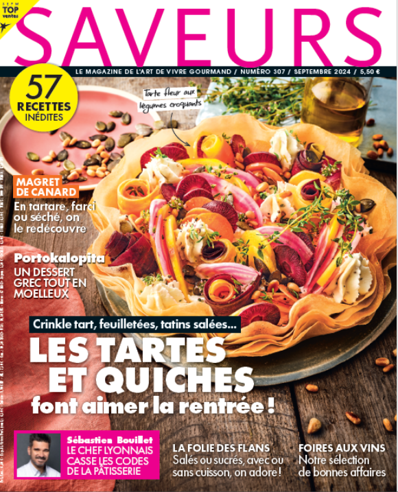 Couverture du magazine Saveurs, septembre 2024